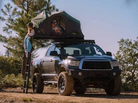 Rev Tent Roof Top Tent scout desert surf  on tundra truck