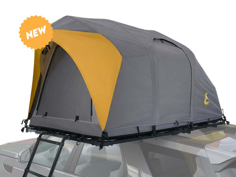 DESERT Rev Roof Top Tent closed lightest most comfortable roof top tent in the world