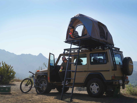SURF  rev tent gen 2 closed doors lightest weight modular roof top tent can be pitched on ground too