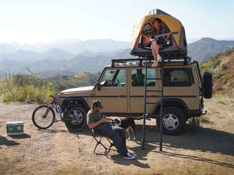 DESERT Rev Roof Top Tent open lightest most comfortable roof top tent in the world