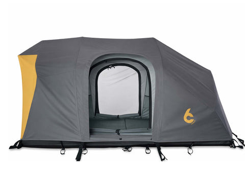 DESERT  rev tent gen 2 open doors lightest weight modular roof top tent can be pitched on ground too