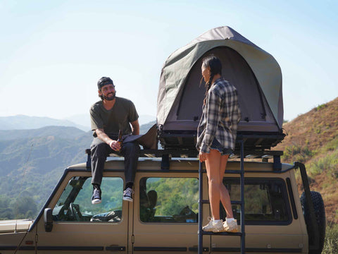 FOREST Rev Roof Top Tent open lightest most comfortable roof top tent in the world