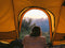 DESERT Rev Tent roof top tent ground tent View with Girl c6 outdoor