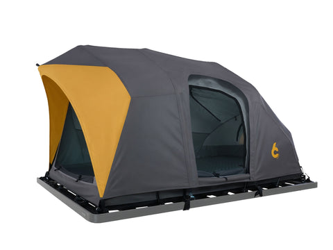 Rev RACK TENT desert / Front Runner  REV RACK TENT FRONT RUNNER  Lightest Vehicle Top Tent solution at only 25 lbs / 11 kgs