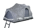 Rev Roof Top Tent closed screens dazzle pattern